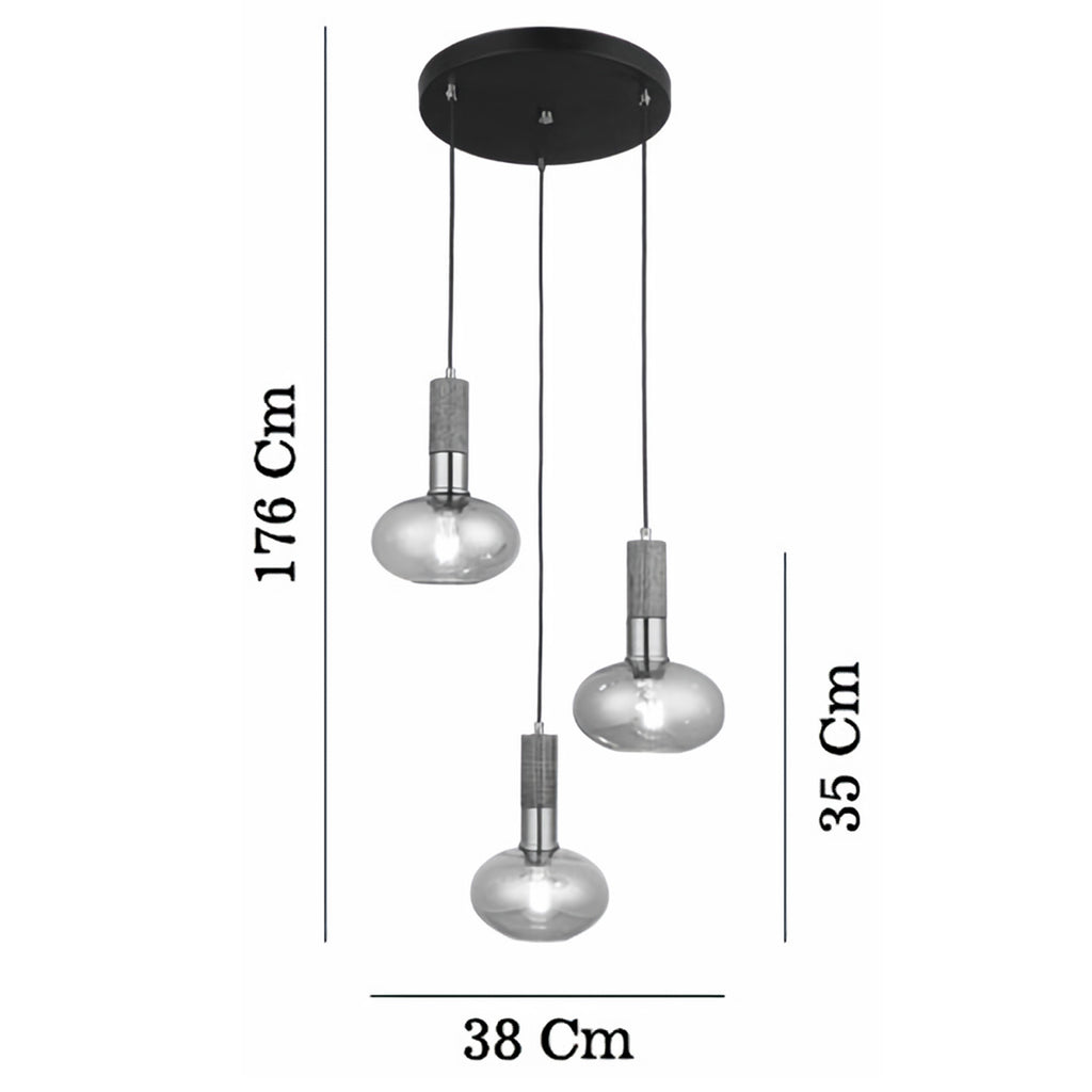 No:216 Sarkıt Avize (3'lü)