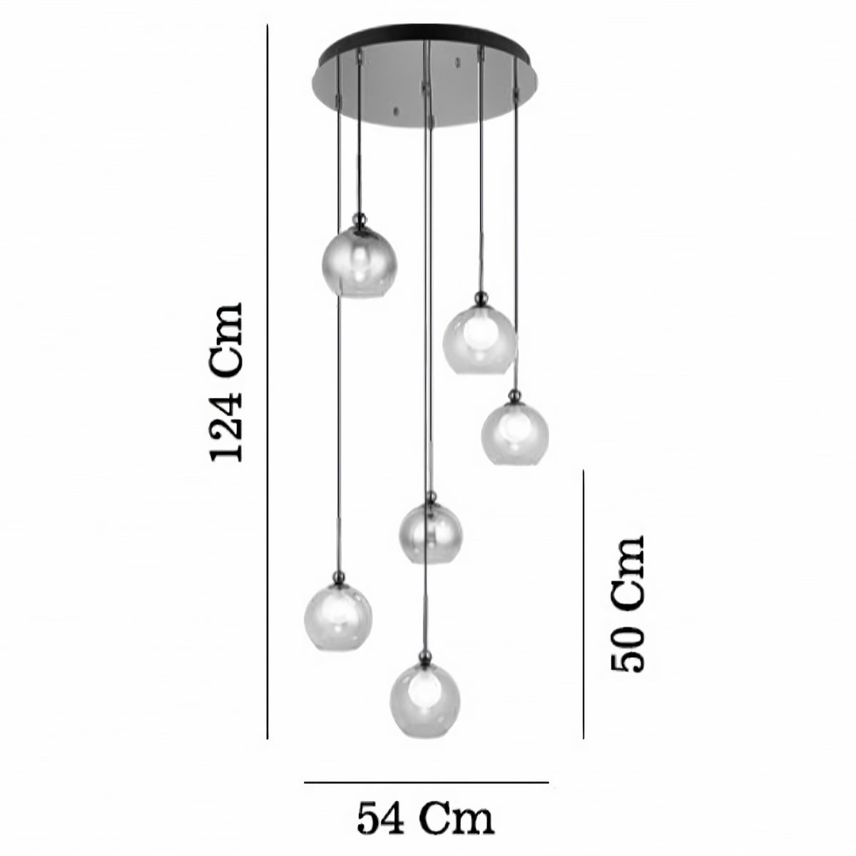 No:261 Sarkıt Avize (6'lı)