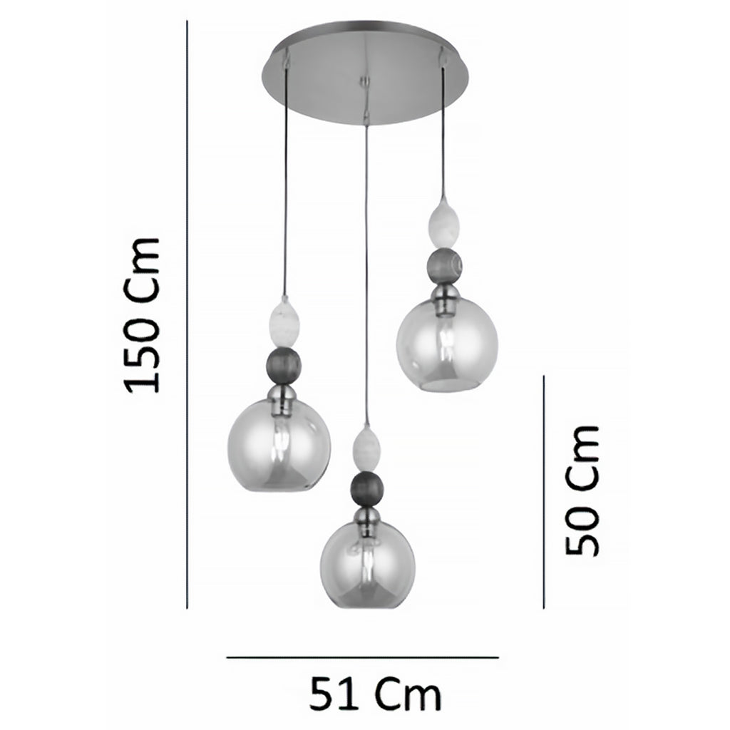 No:338 Sarkıt Avize (3'lü)