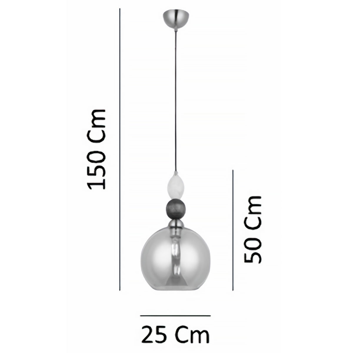 No:338 Sarkıt Avize (25 cm)