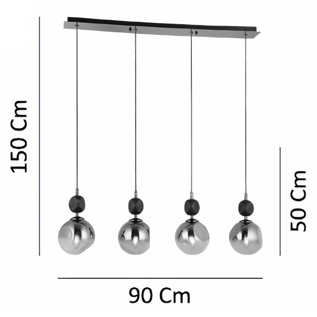No:339 Sıralı Sarkıt Avize (4'lü)