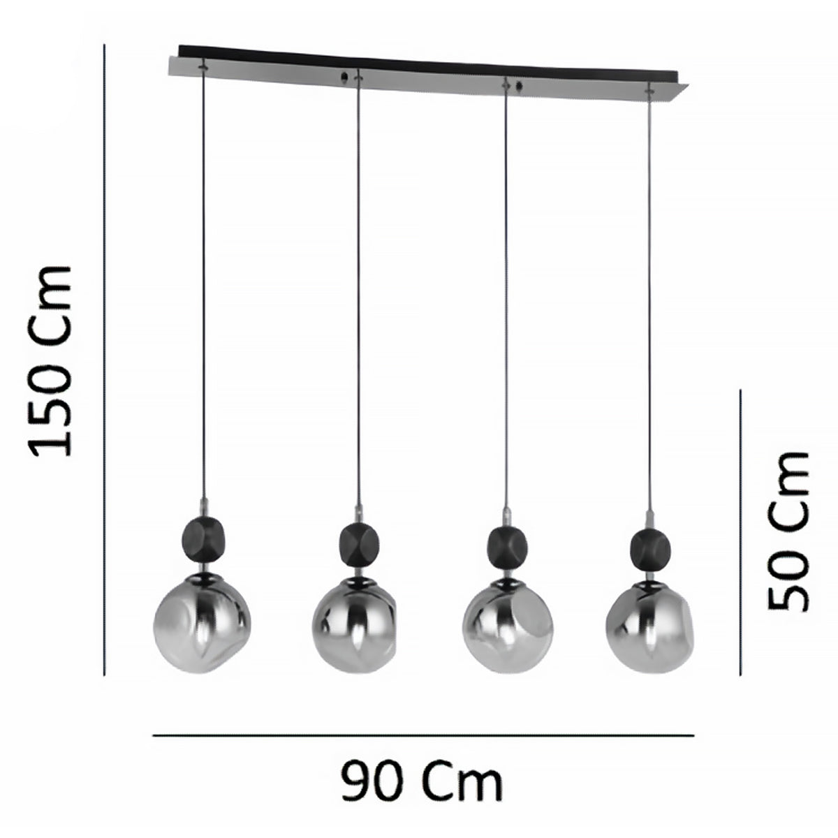 No:339 Sıralı Sarkıt Avize (4'lü)