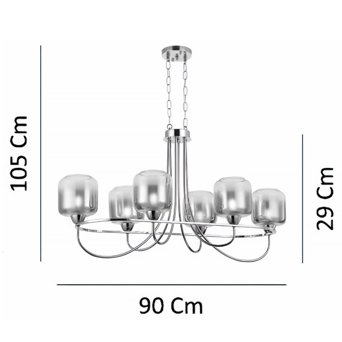 No:358 Sıralı Avize (6'lı)